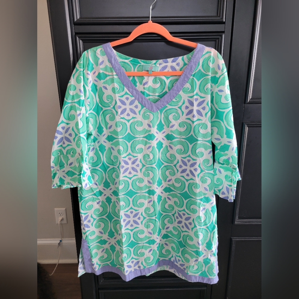 Vibrant Patterned Tunic Top